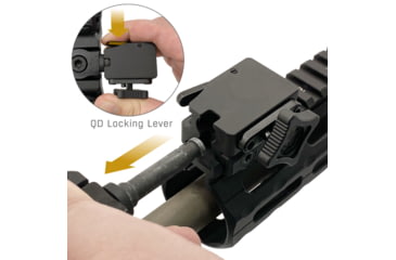 Image of Leapers UTG Over Bore Bipod QD Mount, Black, TL-BPAD2