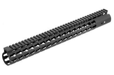 Image of USED UTG Pro Keymod AR15 15in Super Slim Free Float Handguard, Black, MTU019SSK, EDEMO3