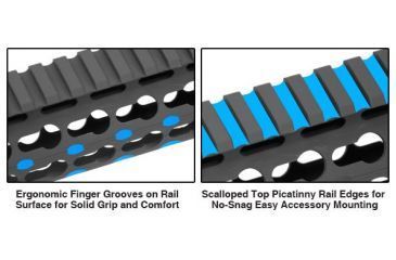 Image of Leapers UTG PRO AR15 15in SuperSlim Free Float Keymod Compatible Rail, _x000D_ MTU019SSK
