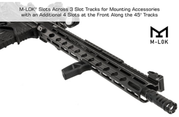 Image of Leapers UTG PRO Arwen 15in M-LOK Free Float Handguard, Black, MTU047SEM