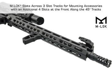 Image of Leapers UTG PRO Forerunner 15in M-LOK Free Float Handguard, Black, MTU047SPM