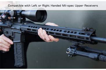 Image of Leapers UTG PRO Forerunner 17in M-LOK Free Float Handguard, Black, MTU048SPM