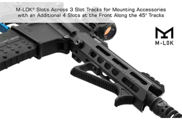 Image of Leapers UTG PRO Forerunner 7in M-LOK Free Float Handguard, Black, MTU044SPM