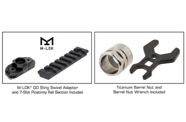 Image of Leapers UTG PRO Forerunner 7in M-LOK Free Float Handguard, Black, MTU044SPM