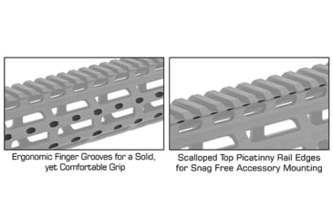 Image of Leapers UTG PRO M-LOK .308 DPMS GII 13in Super Slim Free Float Handguard, Black, MTU020SSME
