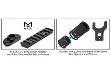 Image of Leapers UTG PRO M-LOK .308 DPMS GII 13in Super Slim Free Float Handguard, Black, MTU020SSME