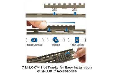 Image of Leapers UTG PRO M-LOK AR15 Free Float Handguard, 15in, Flat Dark Earth Cerakote, MTU019SSMD