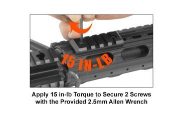Image of Leapers UTG PRO Rail for Super Slim Drop-in Handguard, 4 Slots, _x000D_ MTURS03M