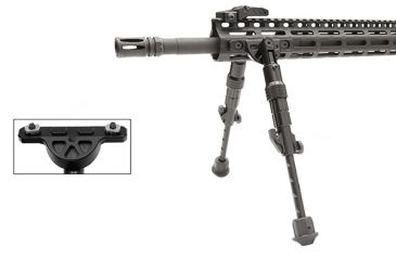 Image of Leapers UTG Recon Flex M-LOK Bipod, Matte Black, Cent. Ht. 5.7-8, Matte Black TL-BPDM01