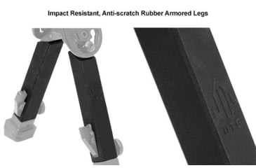 Image of Leapers UTG Rubber Armored Full Metal QD Bipod, 6.0in- 8.5in Center Height, Black, TL-BP20Q-A