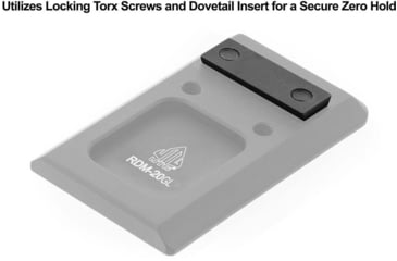 Image of Leapers UTG Super Slim RDM20 Mount for Glock Rear Sight Dovetail, Black, RDM-20GL