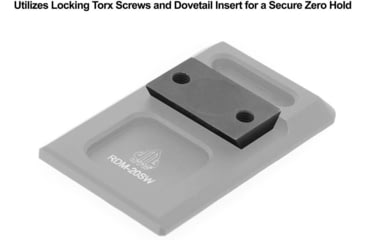 Image of Leapers UTG Super Slim RDM20 Mount for S&amp;W M&amp;P Rear Sight Dovetail, Black, RDM-20SW