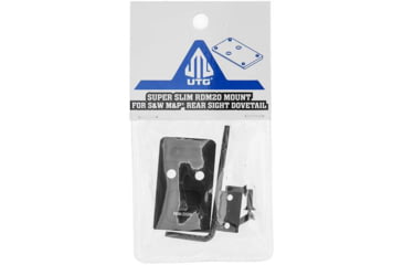 Image of Leapers UTG Super Slim RDM20 Mount for S&amp;W M&amp;P Rear Sight Dovetail, Black, RDM-20SW