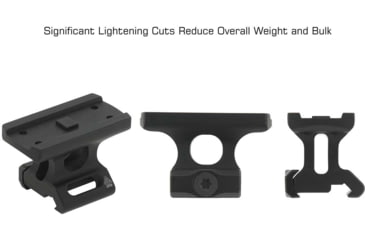 Image of Leapers UTG Super Slim T1 Mount, Absolute Co-Witness, Black, MT-T1AC