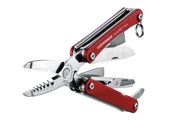 Image of Leatherman Squirt ES4 Red Handle Keychain Tool