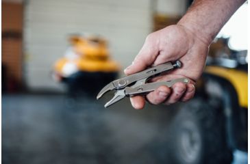 Image of Leatherman Tools Crunch Multi Tool Standard Stainless Finish With Nylon Sheath 68010201K