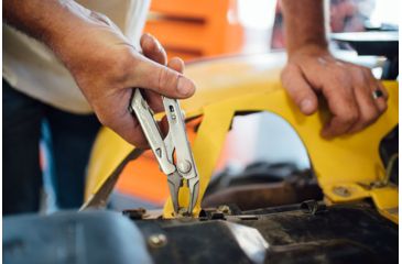 Image of Leatherman Tools Crunch Multi Tool Standard Stainless Finish With Nylon Sheath 68010201K