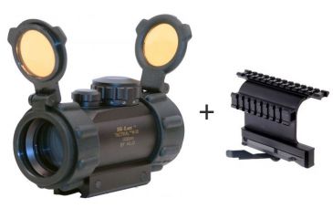 Image of Hi-Lux 1x30mm Red Dot Tactical Reflex Sight w/ Leapers 5th Gen Quick Detachable Double-Rail AK Side Mount