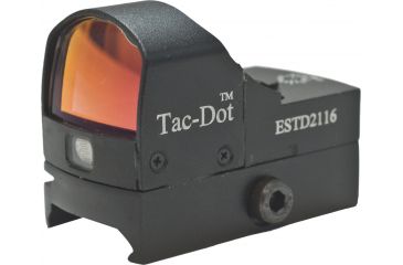 Image of Hi-Lux Optics Tac-Dot 21X16Mm Tactical Red Dot Sight W/Integral Mount 4Moa Dot Size, Matte Black, Small ESTD2116