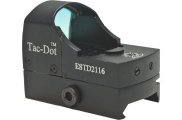 Image of Hi-Lux Optics Tac-Dot 21X16Mm Tactical Red Dot Sight W/Integral Mount 4Moa Dot Size, Matte Black, Small ESTD2116