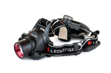 Image of LED Lenser H14R.2 1000 Lumens LED Headlamp, Black/White Band - Rechargeable 880036