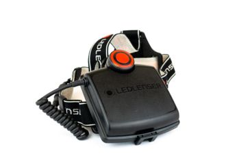 Image of LED Lenser H14R.2 1000 Lumens LED Headlamp, Black/White Band - Rechargeable 880036