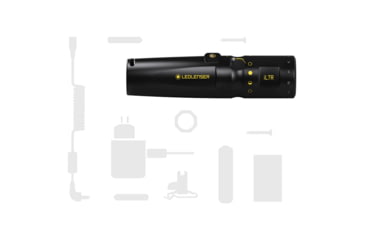Image of LED Lenser IL7R Li-Ion Rechargeable Compact Flashlight, 360 Lumens, Box, Black, 880436