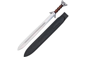 Image of Legacy Arms Celtic Anthropomorphic Sword, 23.25in, Carbon Steel, Standard Edge, Satin, Brown, Wood Handle IP084