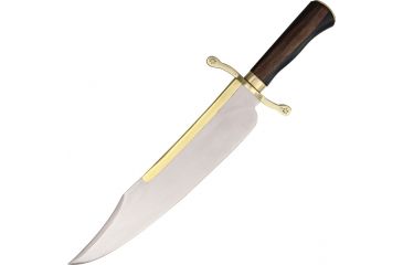 Image of Legacy Arms Musso Bowie Fixed Blade Knife, SS PE Blade, Brown hardwood handle IP201