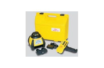 Image of Leica Geosystems 6000733 Rugby 50 GC Construction Laser Package: Rod-Eye Classic, Alkaline Batteries