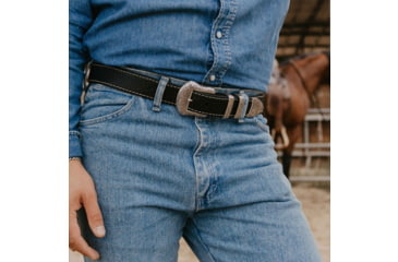 Image of Lejon Wild Bill II Leather Belt - Mens, Black, 42, VB-8221-42