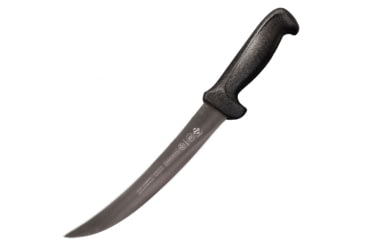 Image of LEM Products Mundial 8in Breaking or Steak Knife, High-Carbon Stain Free Steel Blade, Polypropylene Black Handle, 97