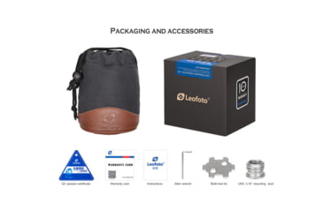 Image of Leofoto LH-30LR Ball Head w/ LR-50 Lever-Release Clamp, Arca, Black, LH-30LR