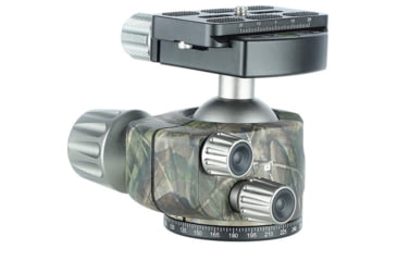 Image of Leofoto LH-55 Series Low Profile Ball Head &amp; QR Plate, Arca, Camo, LH-55-CAMO