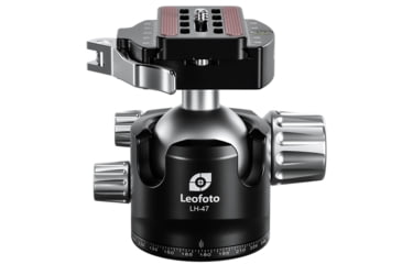 Image of Leofoto LH-47LR Ball Head w/ Lever Release Clamp, Arca, Black, LH-47LR