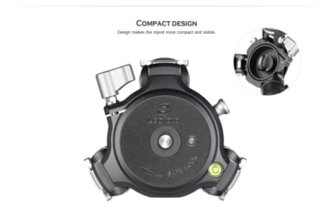 Image of Leofoto LM-403C X Version Tripod w/ 75mm Bowl/Platform, Black, LM-403CX
