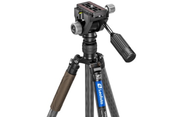 Image of Leofoto LX-224CT/SW-02 Reversible Travel Tripod for Binoculars w/ 2-Way Pan Head Kit, Black, LX-224CT+SW-02