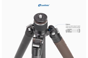 Image of Leofoto LX-224CT/SW-02 Reversible Travel Tripod for Binoculars w/ 2-Way Pan Head Kit, Black, LX-224CT+SW-02