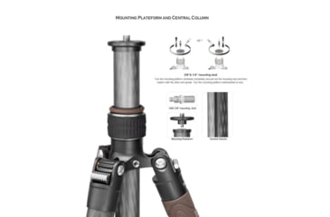 Image of Leofoto LX-254CT/XB-32 Reversible Travel Tripod w/ Ball Head Set, Black, LX-254CT+XB-32
