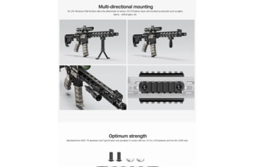 Image of Leofoto MLP-60 M-LOK QR Plates - Picatinn, Black, MLP-60