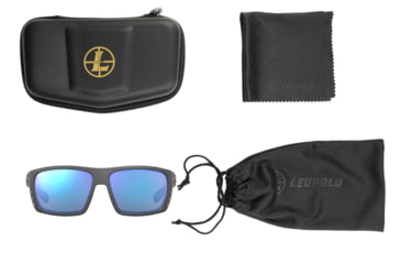 Image of Leupold Payload Performance Eyewear, Dark Grey Frame, Blue Mirror Lens, Universal, 181275