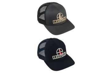 Image of Leupold Reticle Trucker Flat Bill Hat - Mens, Gray, Navy