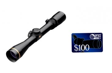 Image of Leupold VX-3 2.5-8x36mm Rifle Scope Gloss and Duplex Reticle, FREE 100 OpticsPlanet E-Gift Certificate