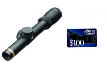 Image of Leupold VX-6 1-6x24mm Rifle Scope - Matte Black, Duplex Reticle 112316, FREE 100 OpticsPlanet E-Gift Certificate