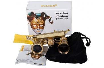 Image of Levenhuk Broadway 325N Opera Glasses, Gold, Medium 28821