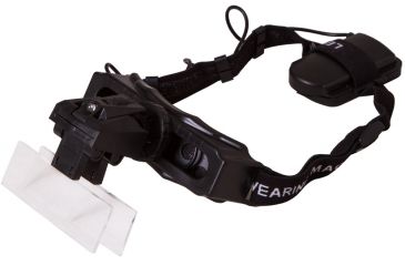 Image of Levenhuk Zeno Vizor H4 Head Magnifier, Black, Medium 70433