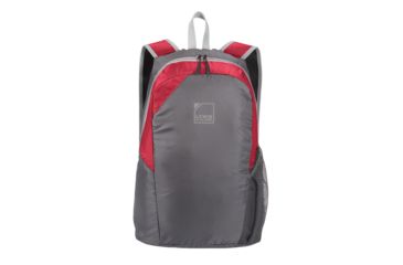 Image of Lewis N. Clark 18in Packable Backpack with Neoprene Zip Pouch, Red/Gray, One Size, 1764RED