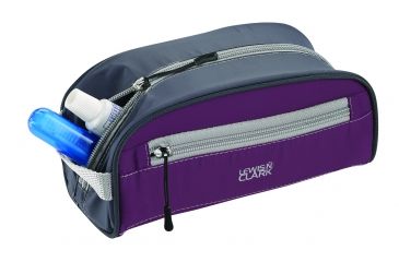 Image of Lewis N Clark FeatherLight Toiletry Bag, Medium, Plum 1831PLM