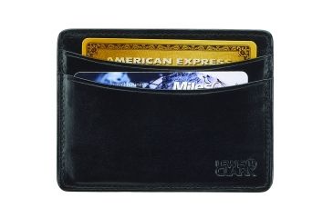 Image of Lewis N Clark RFID Leather Card Holder, Black 931BLK