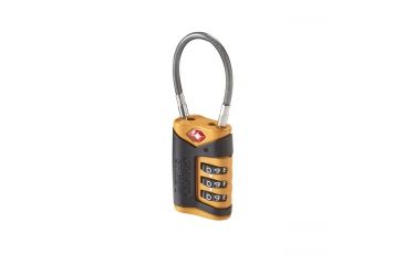 Image of Lewis N Clark Travel Sentry Cable Luggage Lock,Orange/Black TSA40ONG